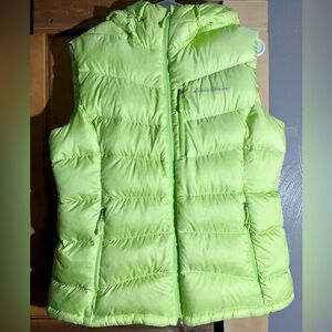 Eddie Bauer EB800 Pertex Quantum Hooded Down Puffer Vest Green L